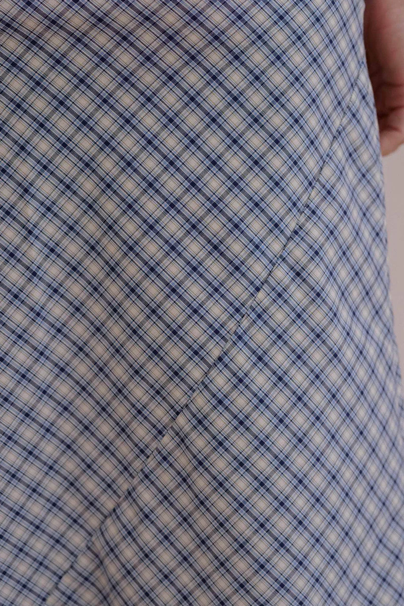 Larva Dress - Blue Check - Image 5