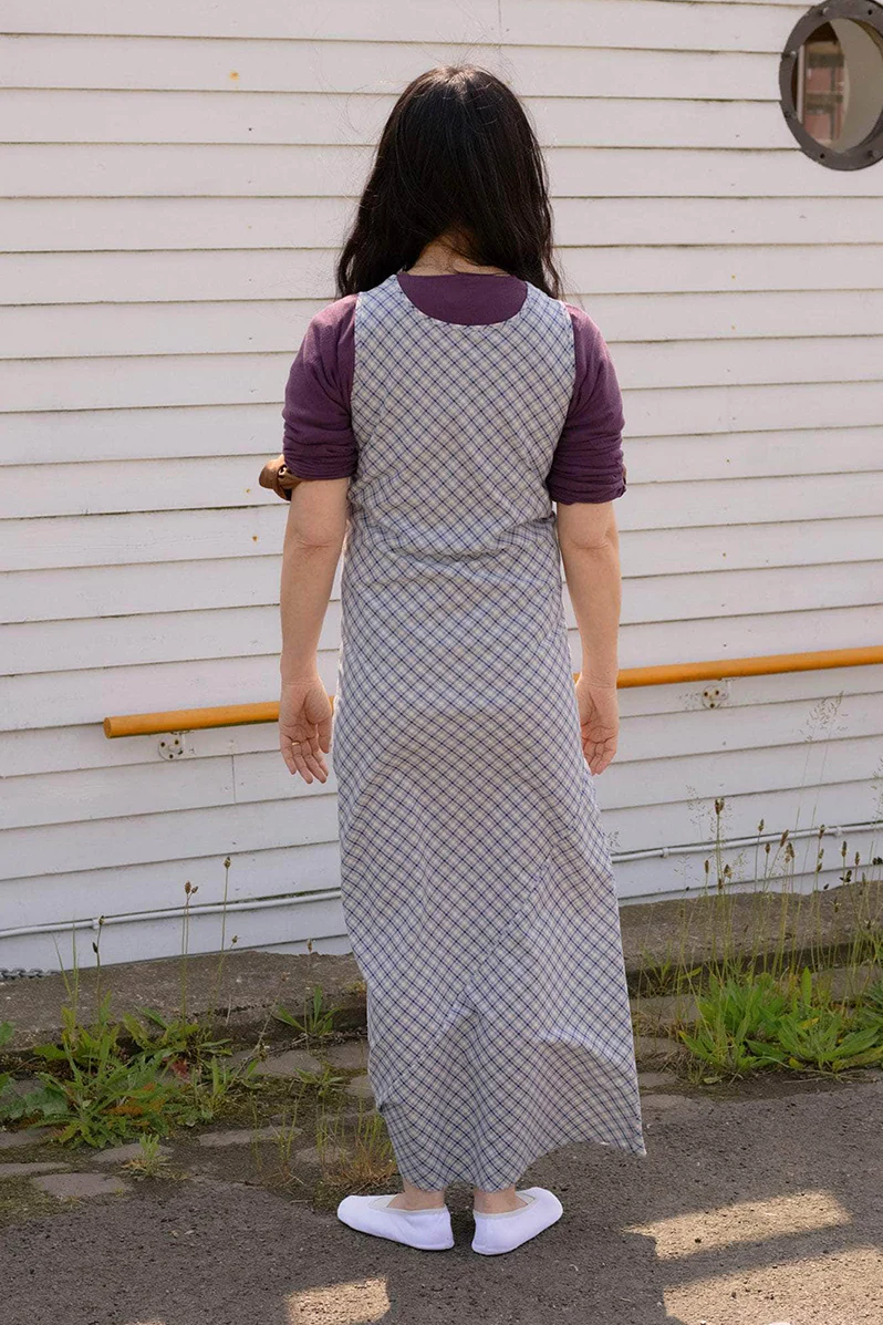 Larva Dress - Blue Check - Image 7